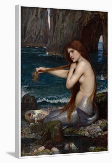 A Mermaid, 1900-John William Waterhouse-Framed Art Print