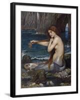 A Mermaid, 1900-John William Waterhouse-Framed Giclee Print