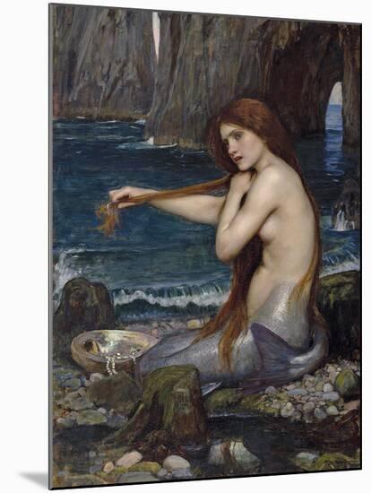 A Mermaid, 1900-John William Waterhouse-Mounted Giclee Print