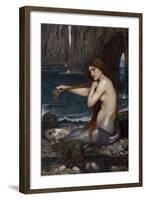 A Mermaid-John William Waterhouse-Framed Premium Giclee Print