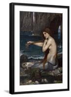 A Mermaid-John William Waterhouse-Framed Giclee Print