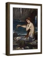 A Mermaid-John William Waterhouse-Framed Giclee Print