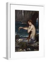 A Mermaid-John William Waterhouse-Framed Giclee Print