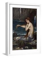 A Mermaid-John William Waterhouse-Framed Giclee Print