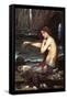 A Mermaid-John William Waterhouse-Framed Stretched Canvas