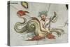 a Merman, Playing an Instrument-Abraham Ortelius-Stretched Canvas