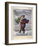 A Merry Christmas and a Happy New Year in London, C1825-George Hunt-Framed Giclee Print