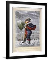 A Merry Christmas and a Happy New Year in London, C1825-George Hunt-Framed Giclee Print