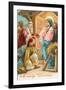 A Merry Christmas, Wise Men at Manger-null-Framed Art Print