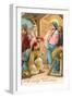 A Merry Christmas, Wise Men at Manger-null-Framed Art Print