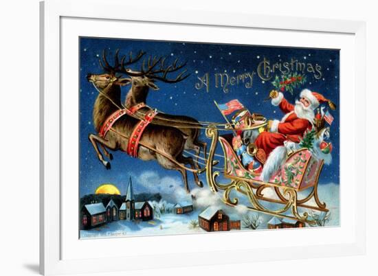 A Merry Christmas-null-Framed Art Print