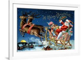 A Merry Christmas-null-Framed Art Print