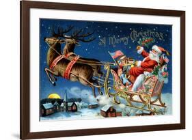 A Merry Christmas-null-Framed Art Print