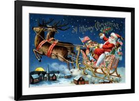 A Merry Christmas-null-Framed Art Print