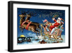 A Merry Christmas-null-Framed Art Print