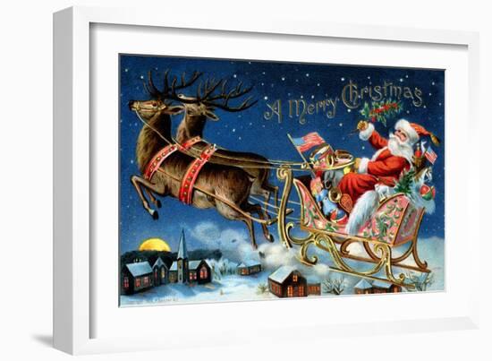 A Merry Christmas-null-Framed Art Print