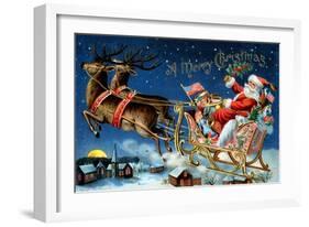 A Merry Christmas-null-Framed Art Print