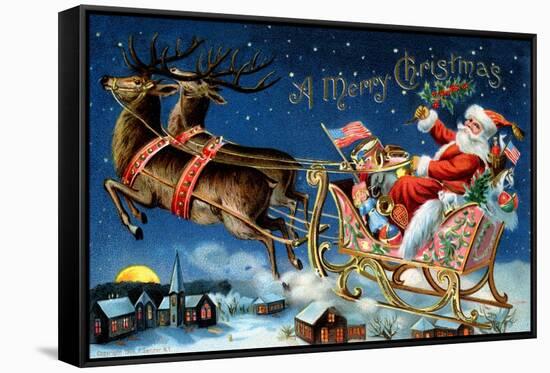 A Merry Christmas-null-Framed Stretched Canvas