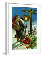 A Merry Christmas-null-Framed Art Print