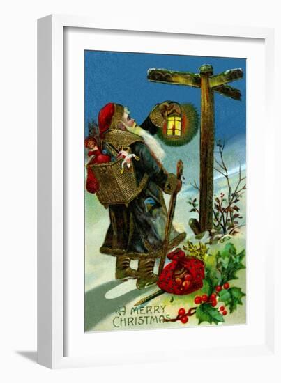 A Merry Christmas-null-Framed Art Print