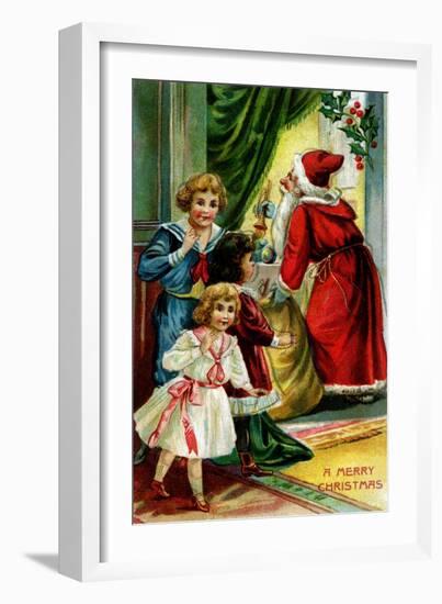 A Merry Christmas-null-Framed Art Print