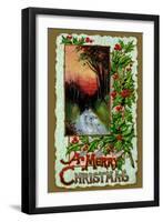 A Merry Christmas-null-Framed Art Print