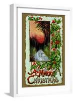 A Merry Christmas-null-Framed Art Print