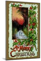 A Merry Christmas-null-Mounted Art Print