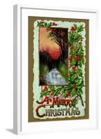 A Merry Christmas-null-Framed Art Print