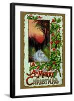 A Merry Christmas-null-Framed Art Print