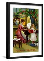 A Merry Christmas-null-Framed Art Print