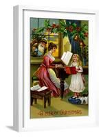 A Merry Christmas-null-Framed Art Print