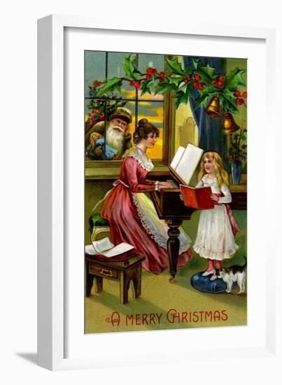 A Merry Christmas-null-Framed Art Print