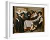 A Merry Company in an Interior (Oil on Panel)-Dirck Hals-Framed Giclee Print