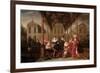 A Merry Company Playing Music under a Flowered Porch in a Garden-Dirck Hals-Framed Giclee Print