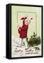 A Merry Merry Christmas Postcard-null-Framed Stretched Canvas