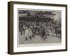 A Mery-Go-Round on a Battleship-Henry Marriott Paget-Framed Giclee Print