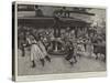 A Mery-Go-Round on a Battleship-Henry Marriott Paget-Stretched Canvas
