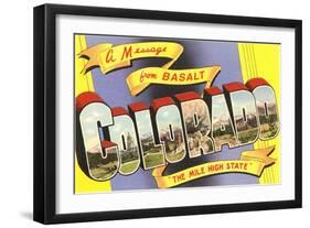 A Message from Basalt-null-Framed Art Print