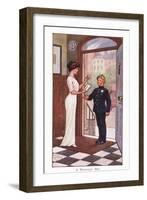 A Messenger Boy-Ernest Ibbetson-Framed Giclee Print