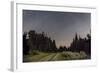 A Meteor and the Big Dipper in the Clear Sky on the Summit of Mount Kobau, Canada-Stocktrek Images-Framed Photographic Print