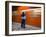 A Mexican Citizen Waits for the Metro to Stop, Mexico City, Mexico-Brent Bergherm-Framed Premium Photographic Print