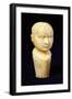 A Mid 19th Century Ivory Cane Handle Shaped as a Phrenology Bust-null-Framed Giclee Print