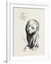 A Middle Age Lion-null-Framed Giclee Print