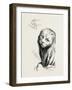 A Middle Age Lion-null-Framed Giclee Print