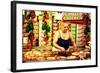 A Middle-Aged Italian Woman Cooking Different Meats and Sausages-Sabine Jacobs-Framed Photographic Print