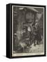 A Midnight Alarm-Frederick Barnard-Framed Stretched Canvas