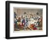 A Midnight Modern Conversation, Illustration from 'Hogarth Restored: the Whole Works of the…-William Hogarth-Framed Giclee Print