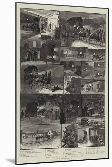 A Midnight Trip by Road to Brighton-Alfred Chantrey Corbould-Mounted Giclee Print