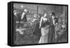 A Midsummer Night on the Terrace of the House of Commons, Palace of Westminster, 1881-Swain-Framed Stretched Canvas